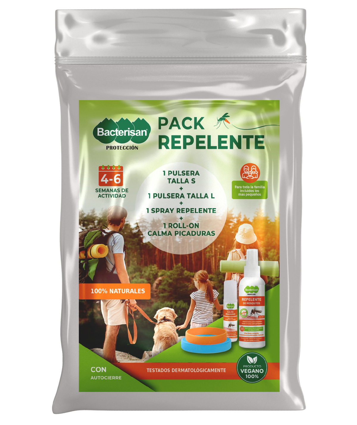 Pack zip repelente de mosquitos