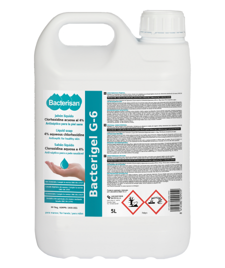 Bacterigel G-6 5L| Jabón Líquido Para Manos Desinfectante| Bacterisan