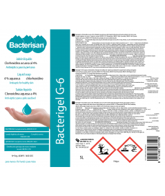 Bacterigel G-6 5L| Jabón Líquido Para Manos Desinfectante| Bacterisan