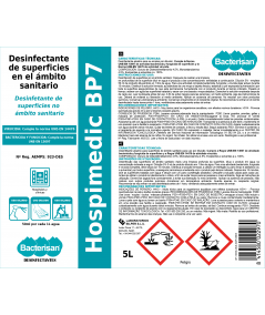 Hospimedic BP7 | Desinfectante Virucida para superficies sanitarias|Bacterisan