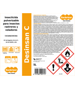 Desinsa C | Insecticida pulverizable y nebulizable | Bacterisan