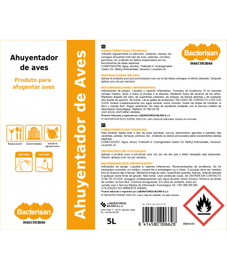 Ahuyentador de aves | Bacterisan