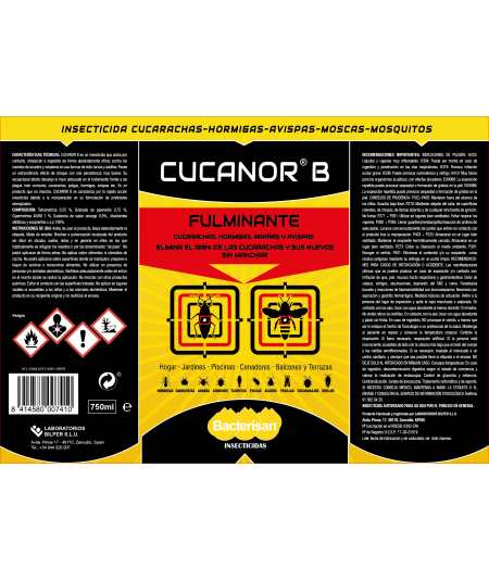 Cucanor B | Insecticida en spray | Bacterisan